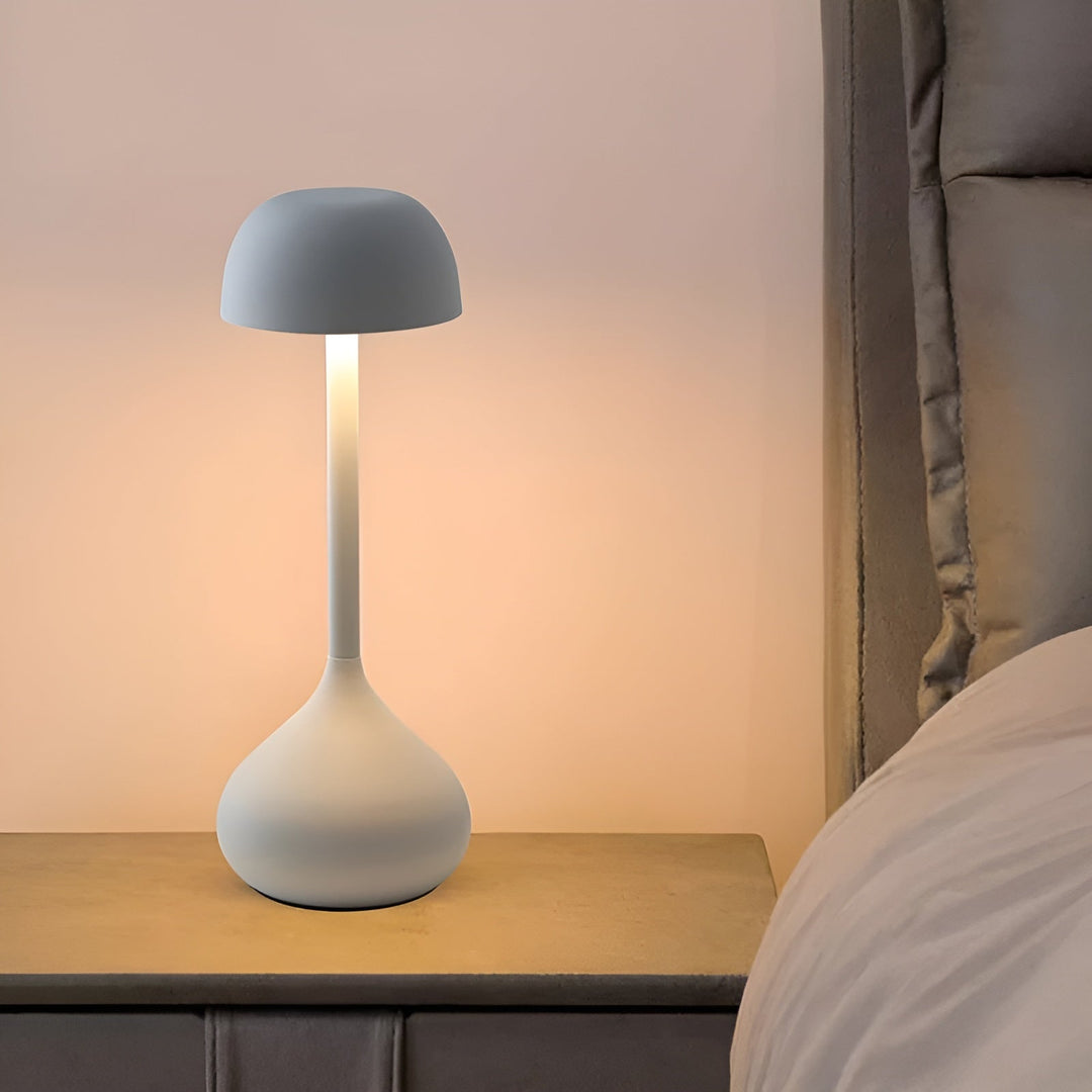 GlowBright - Draadloze Dimbare LED Tafellamp Met Stijlvol Paddenstoelontwerp