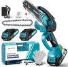 Accu-minikettingzaag 6 inch met ledlamp & 21V-accu – TimberCut