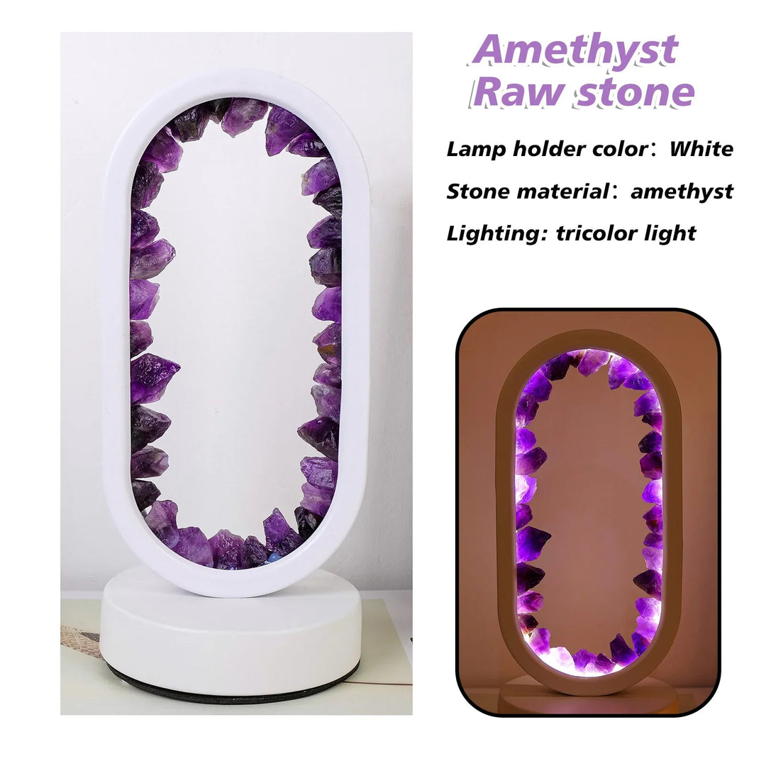 AmethystGlow - Handgemaakte Natuurlijke Kalmerende Amethist Lamp voor Ontspanning