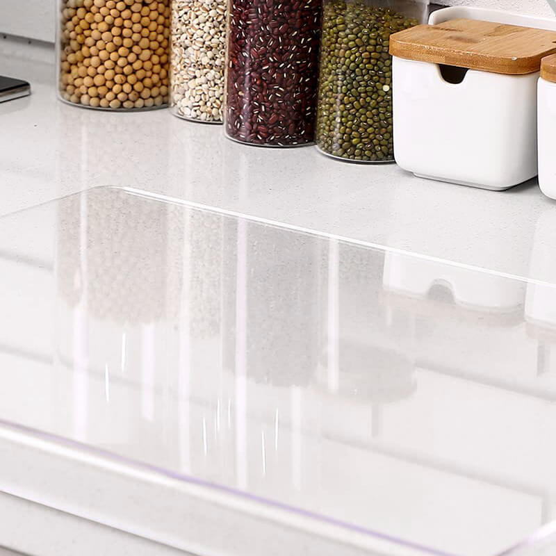 CrystalChef - Transparante Snijplank Met Antislip & Moderne Look