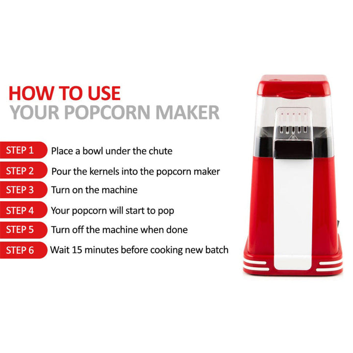 1200W elektrische popcornmachine