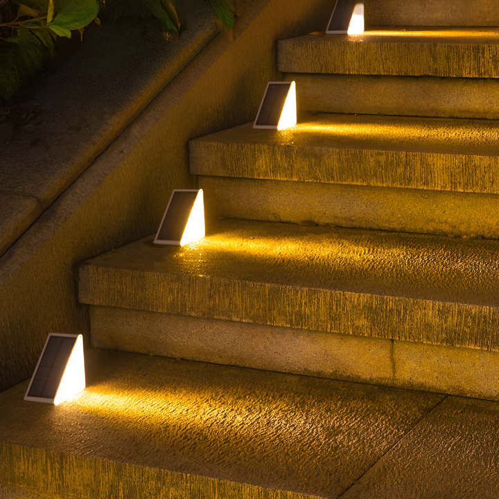 Solar trapverlichting voor buiten, waterdicht, duurzaam en met sfeervolle gloed