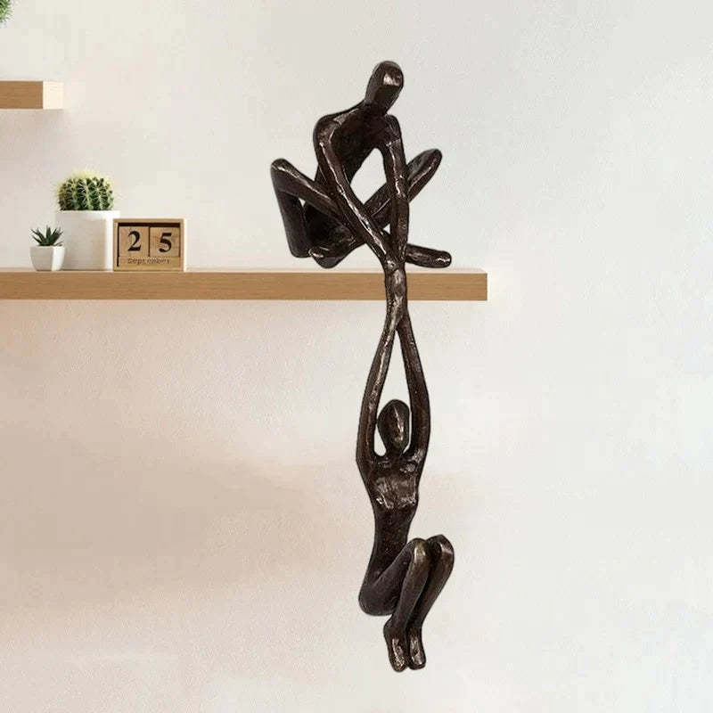 HarmonyHomes - Liefdesbeeldje voor Decoratie | Uniek Sculptuur Voeg Balans en Stijl Toe