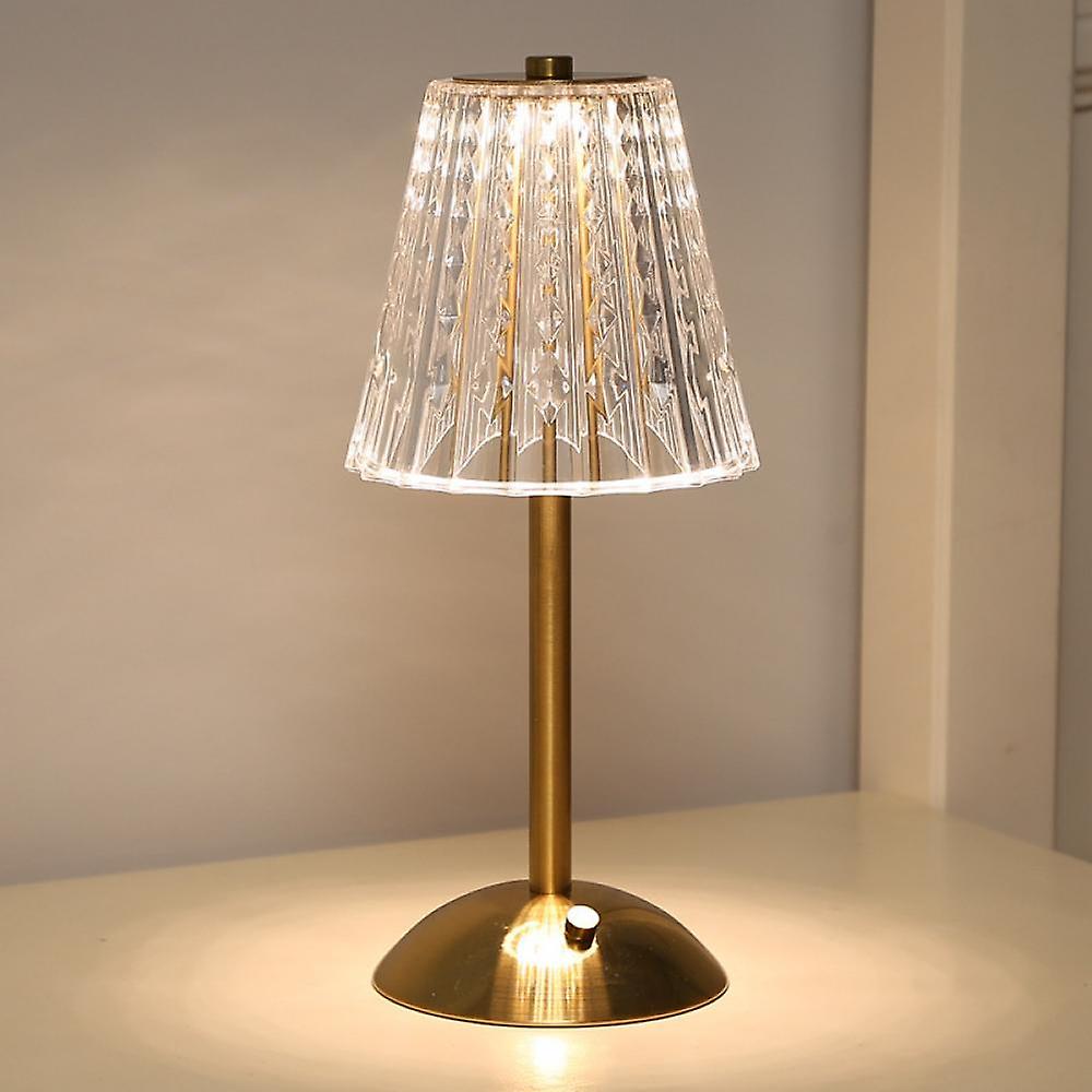 Kristallen tafellamp decoratief gouden licht voor moderne interieurs