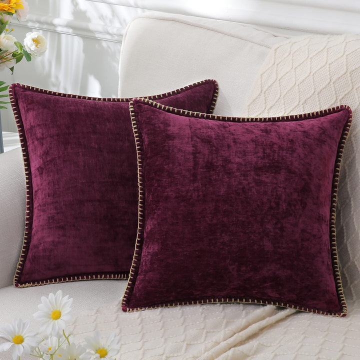 CozyNest - Zachte Chenille Kussenhoes 45x45cm Luxe Decoratie voor Bank & Woonkamer