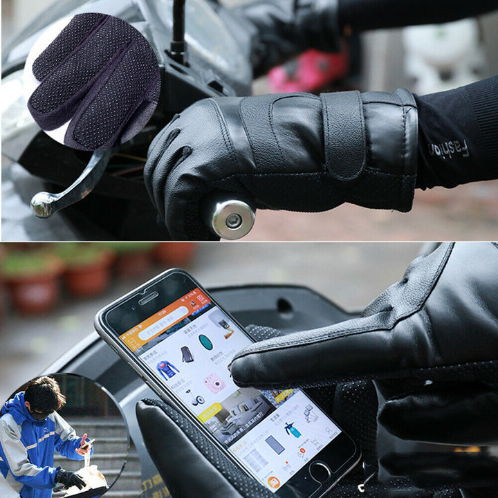 Verwarmde handschoenen met touchscreen, winddicht voor fiets en ski