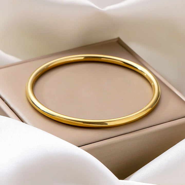 Stainless Steel Bracelet Traditional Polished Surface Bangle