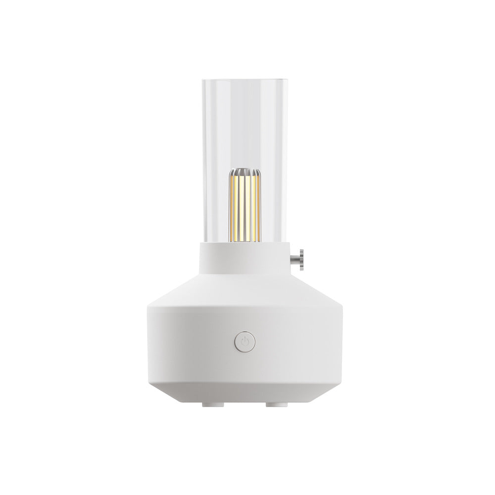 Retro aroma diffuser met gloeidraadlampje en kaarslichteffect