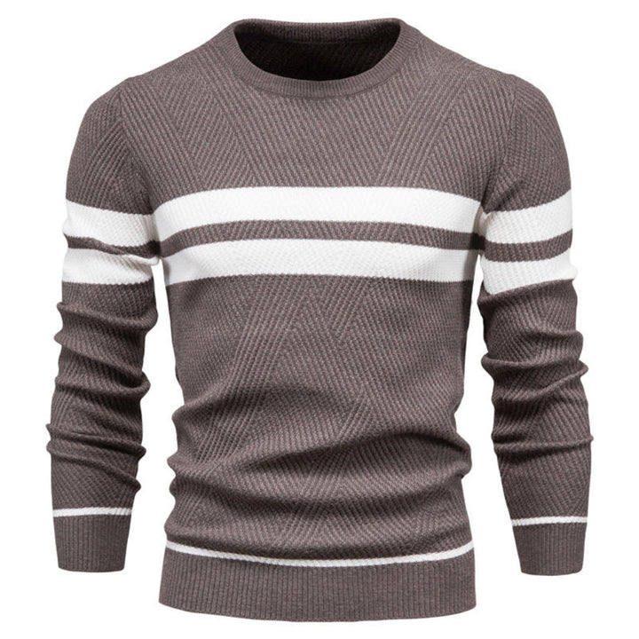 Casual Gestreepte Trui Voor Mannen Met Regular Fit — afbeelding 6