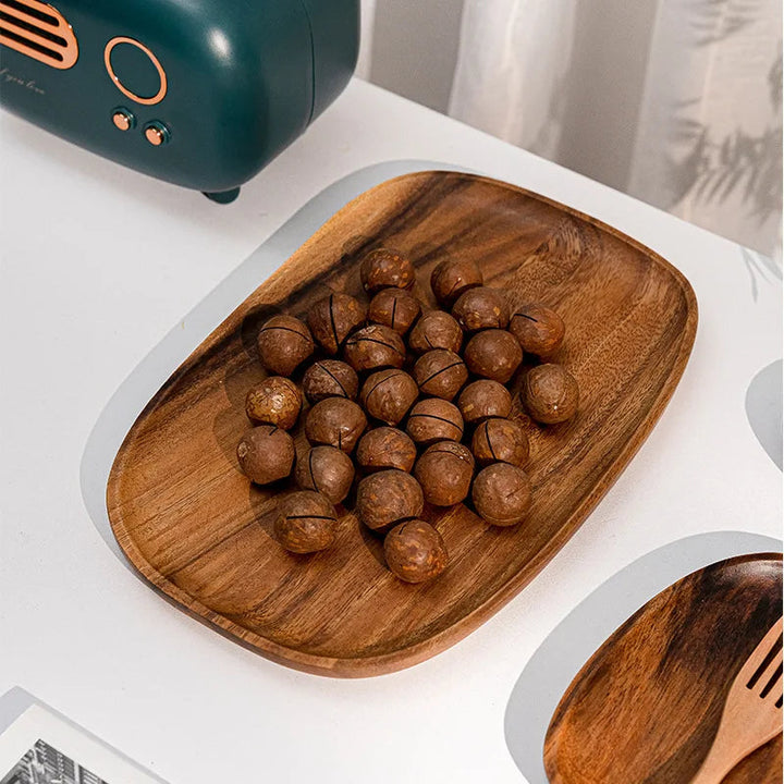 WoodElegance - Houten Borden Set | Handgemaakt, Duurzaam & Perfect voor Serveren