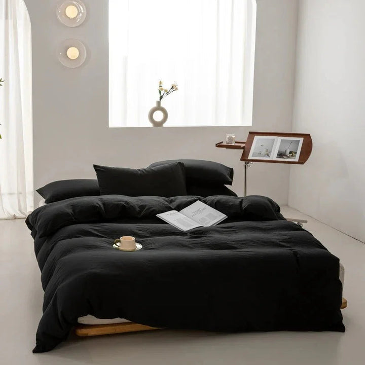 Decoratieve dekbedovertrekset uit de Elenorra-collectie