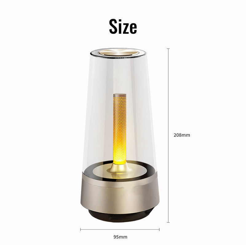 LuminaSound - Bluetooth Speaker met LED Kaarslicht & Premium Geluid