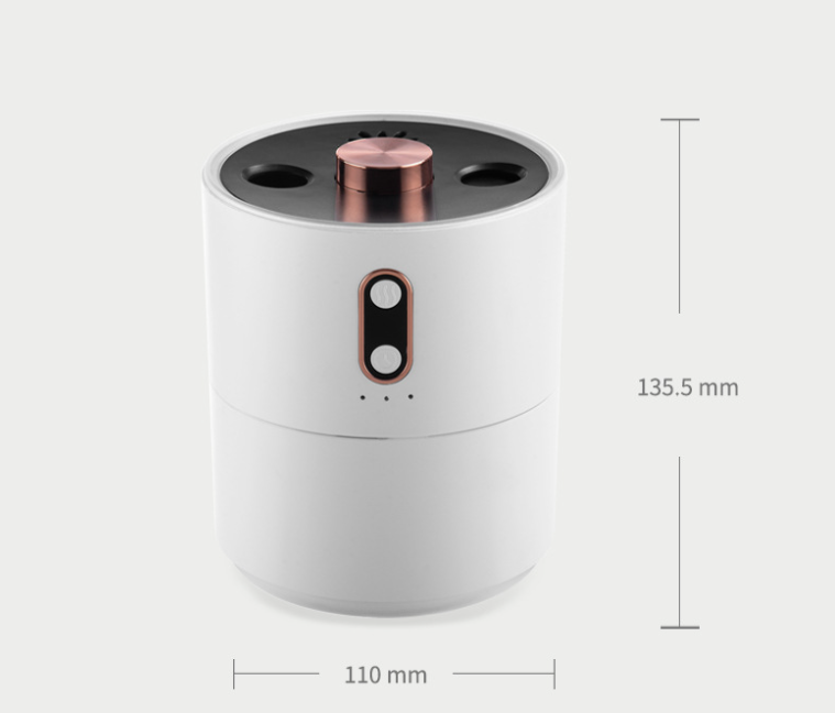 Vulkaan diffuser met kwallenringen, nachtlampje en USB-voeding