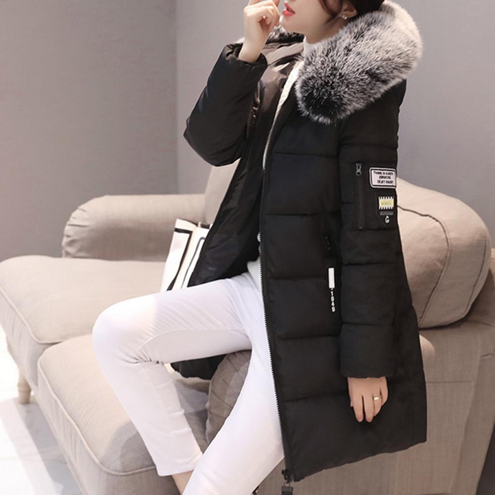 Comfortabele winddichte winterjas voor dames - Elinora