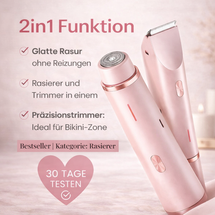 Elektrische bikinitrimmer voor vrouwen, waterdicht draadloos scheerapparaat voor de gevoelige huid