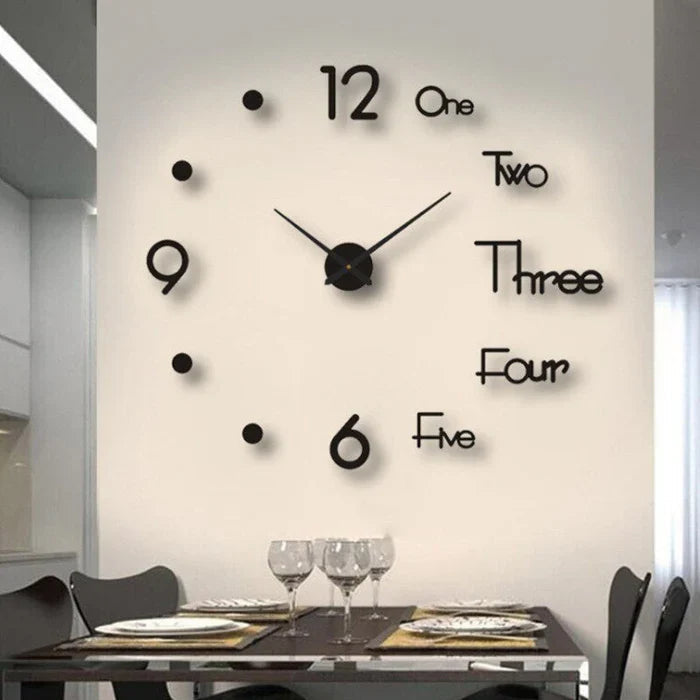 Moderne stille wandklok voor in huis, decoratief ontwerp
