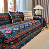 Stijlvolle boho bankplaid, stofdicht en wasbaar met geometrisch ontwerp