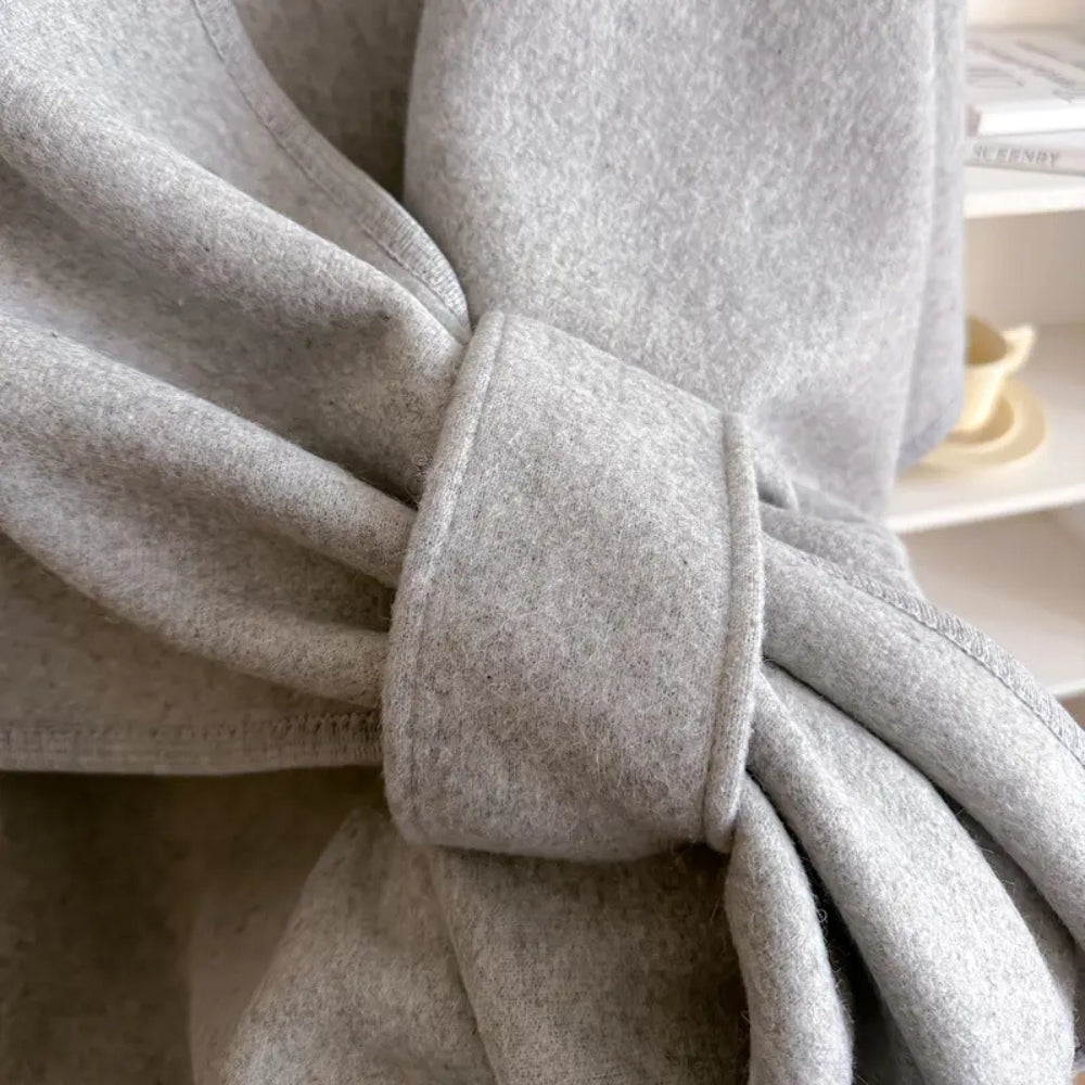 Stijlvolle niet-elastische sjaalcollar jas met comfortabele val