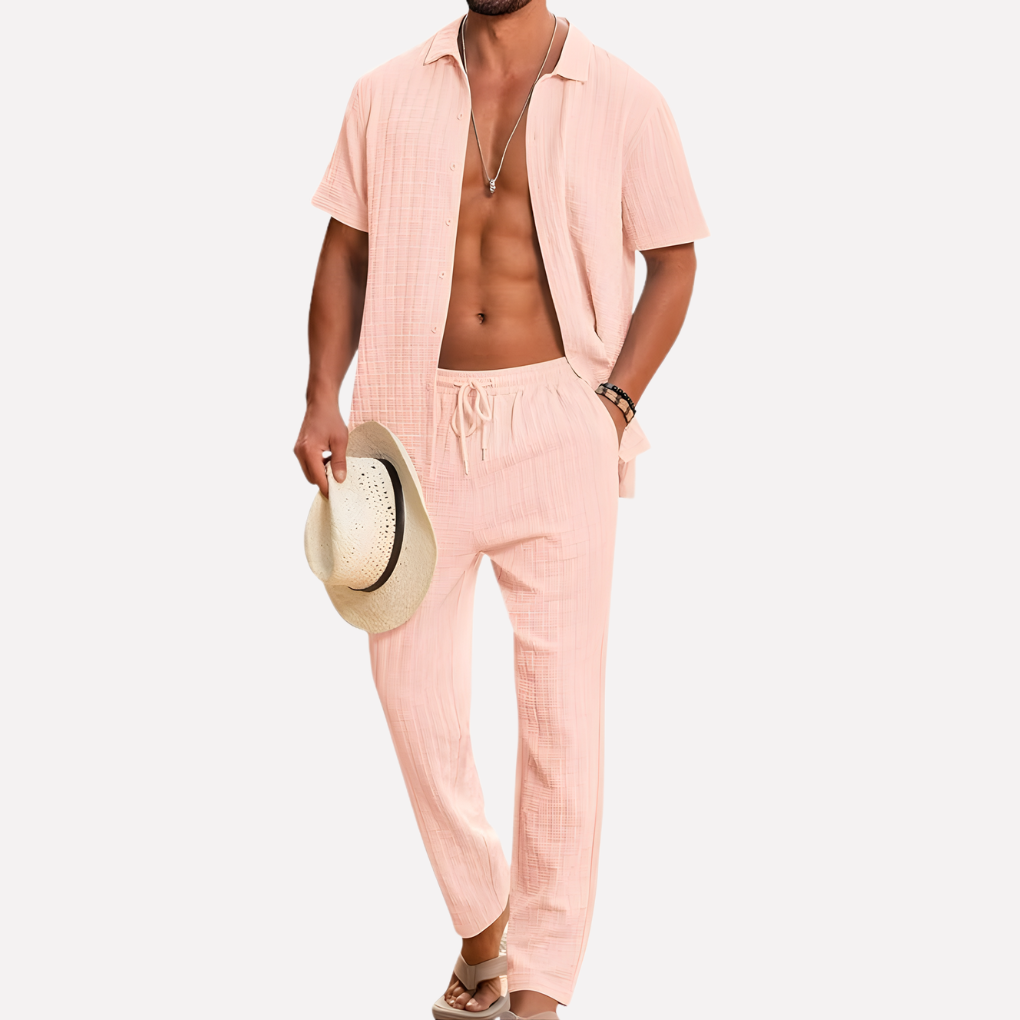 Mannen 2-delige Strandoutfit
