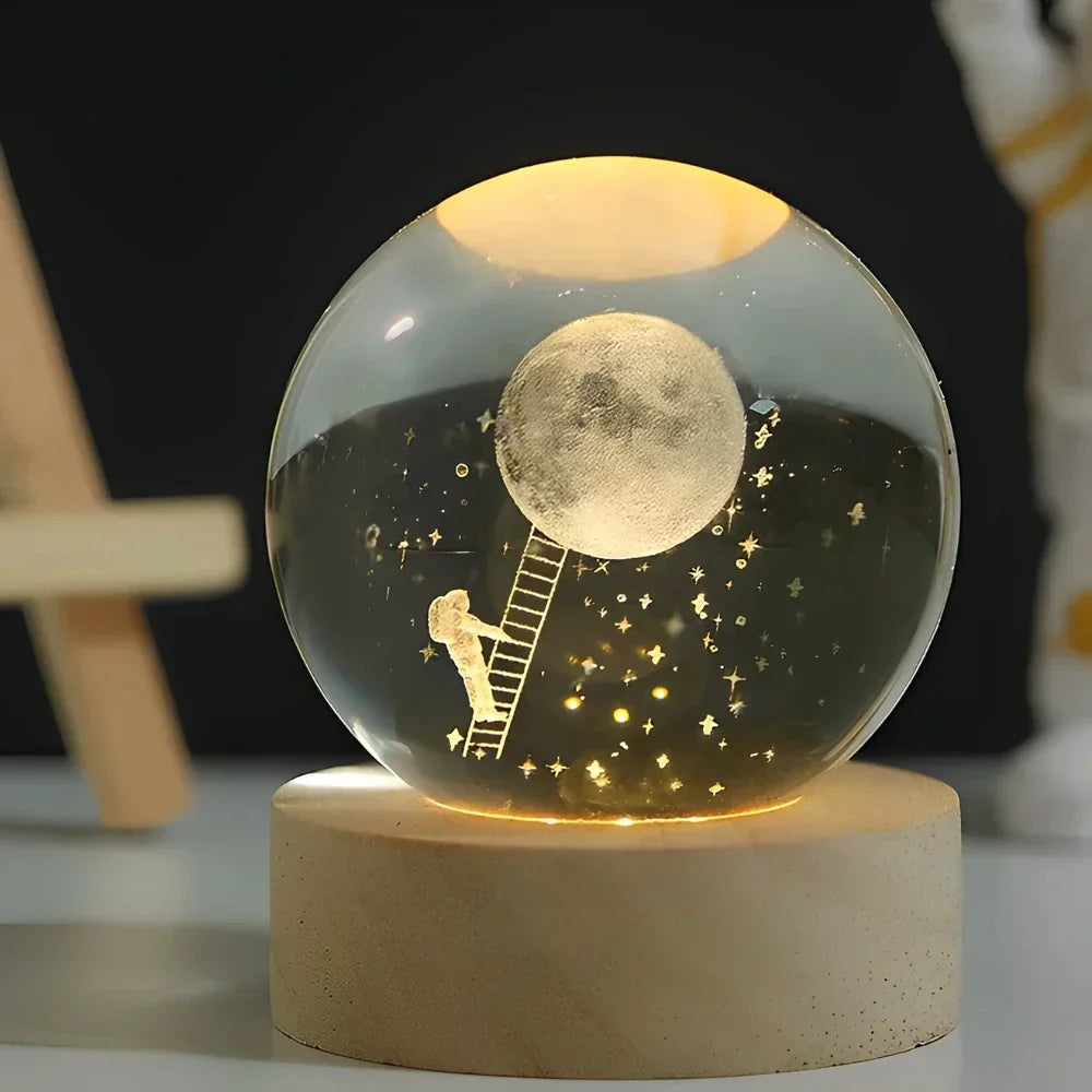 3D hemellichaam-planeet nachtlampje, USB-LED-lamp