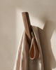 Houten kapstokhaken, set van 4 – minimalistische wandhaken voor hal en badkamer