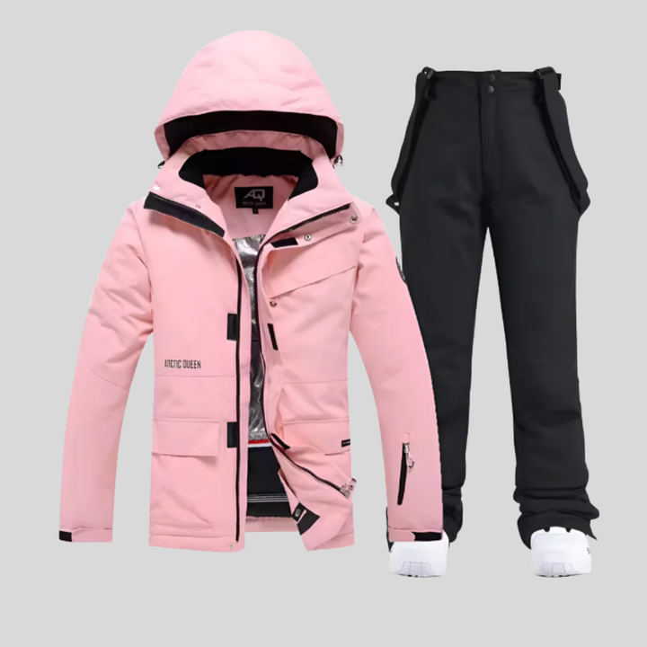 Dames ski-jas en -broekset, functionele winteroutfit