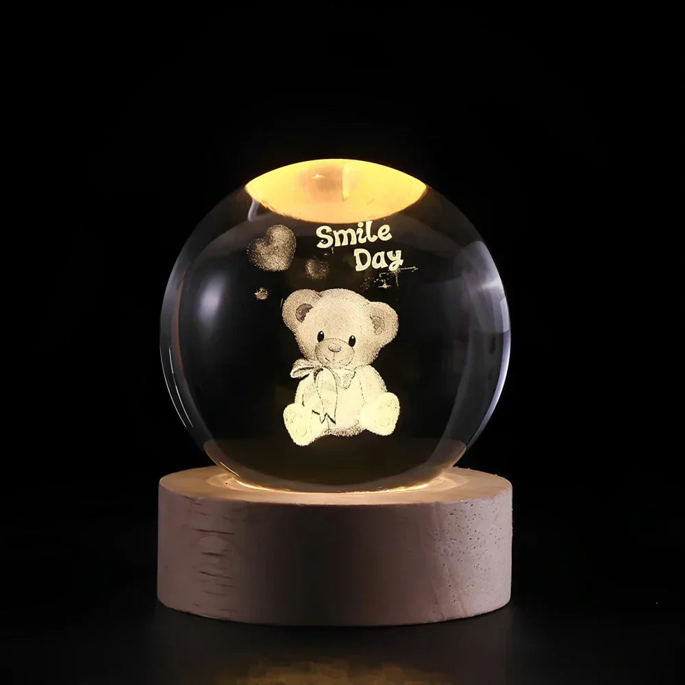 3D hemellichaam-planeet nachtlampje, USB-LED-lamp