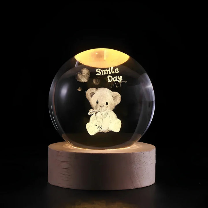 Kosmische kristallen bol-lamp, magische LED-woondecoratie