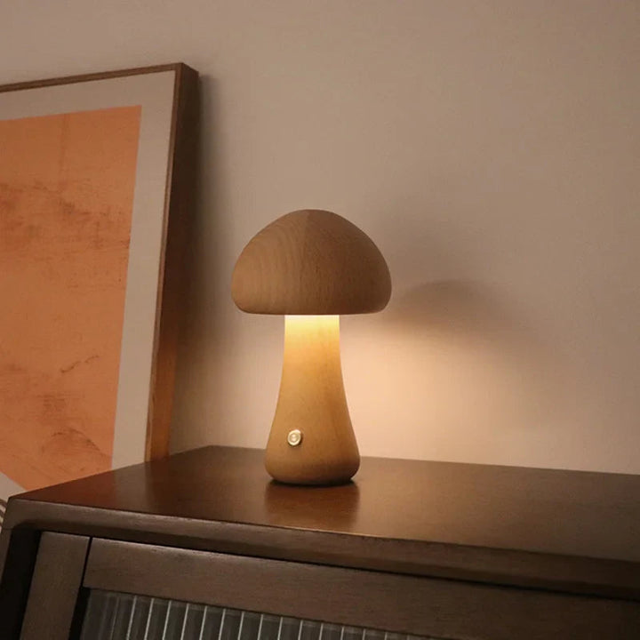 GlowShroom - Sfeervolle LED Tafellamp met Touchbediening en USB-oplaadbaar
