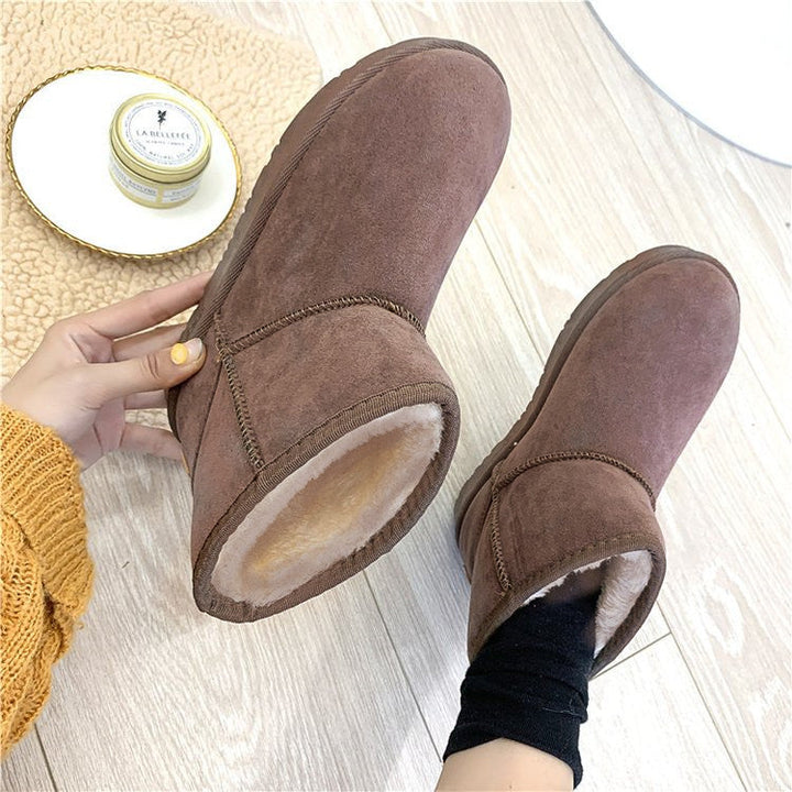 Snowboots voor dames met nepbont en antislip rubberzool
