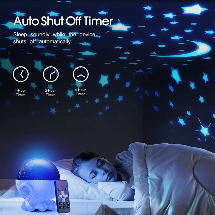 GlowBright - Dinosaurus LED Nachtlamp Met Oceaan & Sterrenhemel Projectie