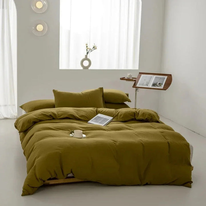 Decoratieve dekbedovertrekset uit de Elenorra-collectie