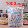 1000 elastische wegwerpafdekkingen voor voedsel, PE-afdekkingen voor schalen en borden 35 cm