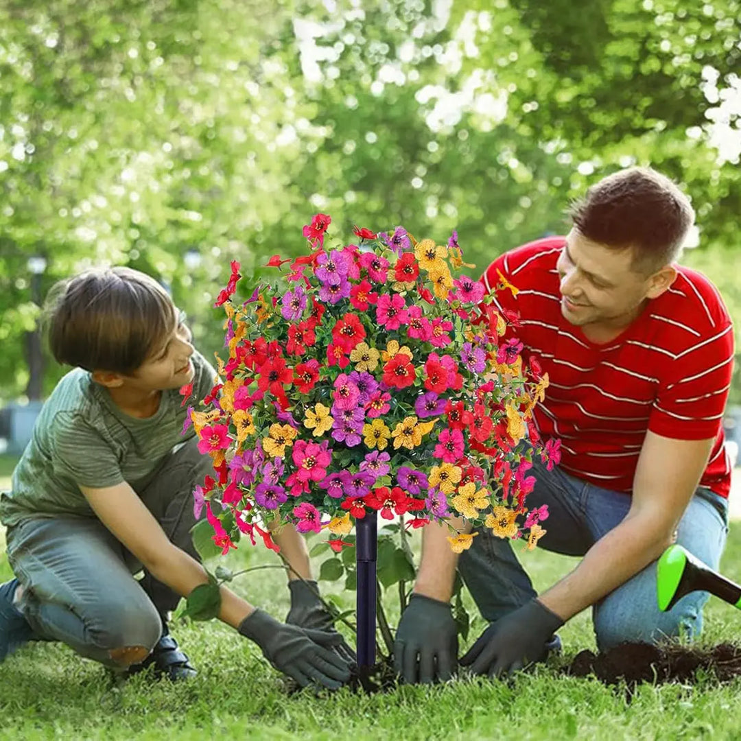 Onderhoudsvriendelijke kunstmatige tuinbloemen