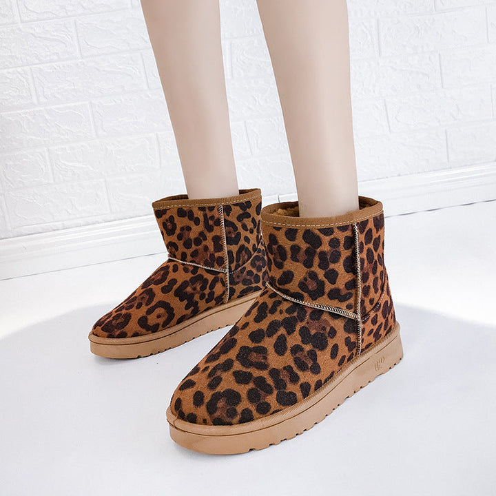Snowboots voor dames met nepbont en antislip rubberzool