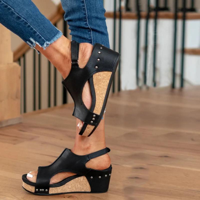 Orthopedische Leren Dames Sandalen met Extra Support