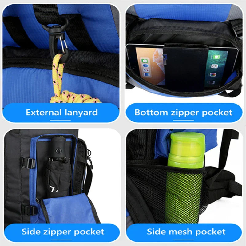 Gopack - Waterdichte Kampeer- en wandelrugzak backpack rugzak 90L