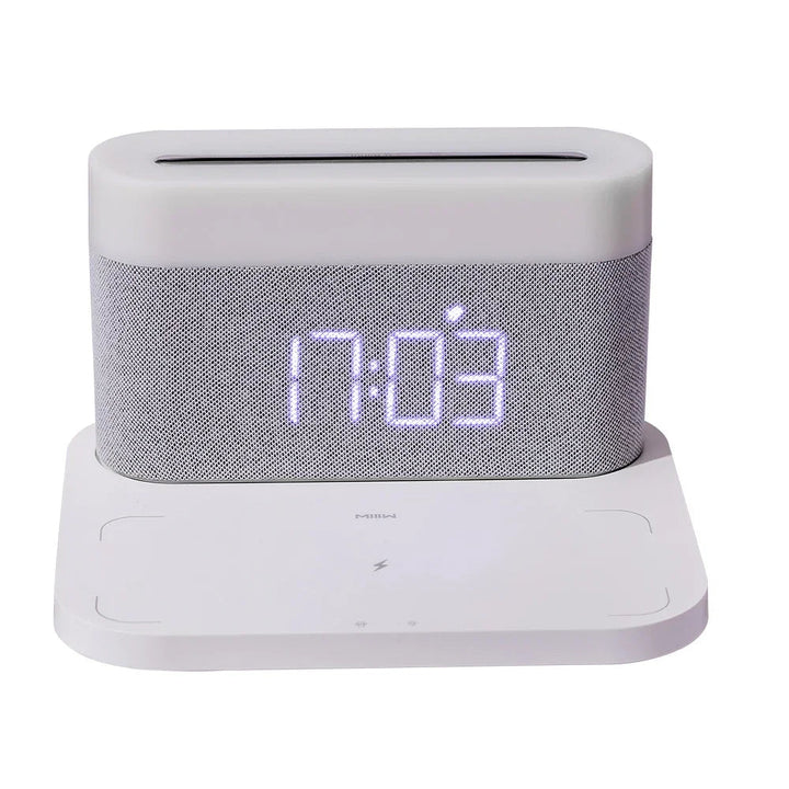 ChargeMaster - Draadloze Oplader 15W met Wekker en Nachtlampje