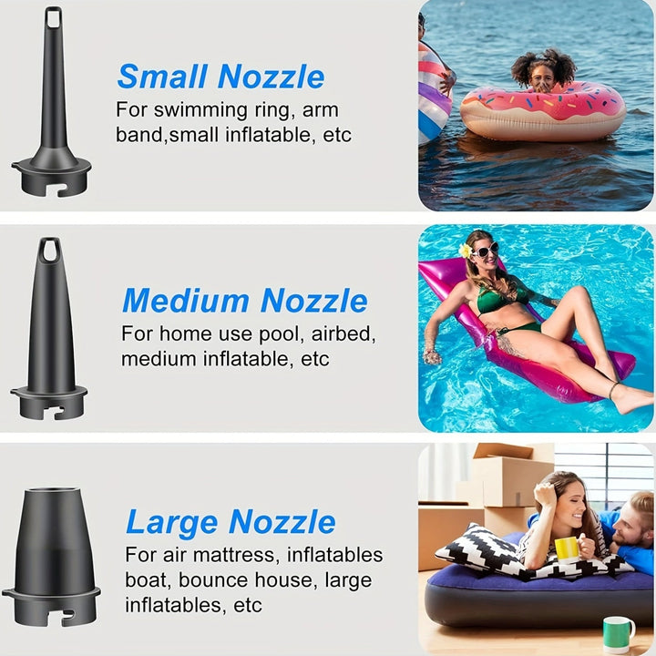 Draagbare USB Luchtpomp – Compacte Draadloze Inflator voor Buitengebruik