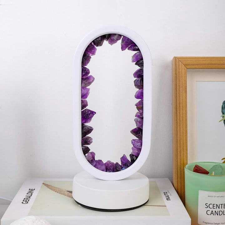 AmethystGlow - Handgemaakte Natuurlijke Kalmerende Amethist Lamp voor Ontspanning
