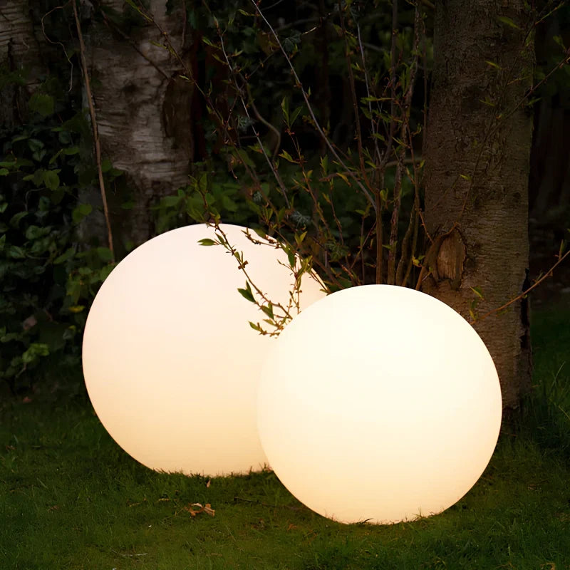 Bolvormige tuinlamp, kleurwisselende LED