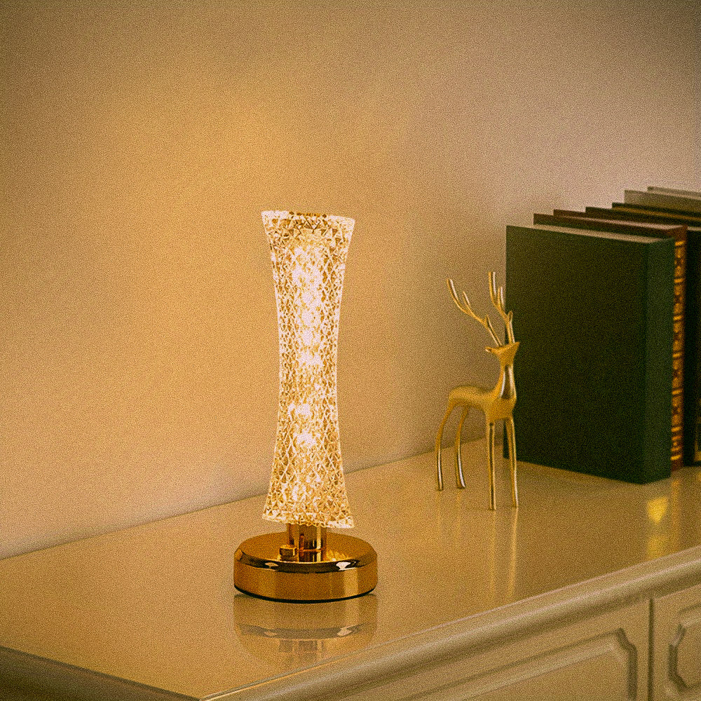 LumiDivine - Draagbare Kristallen Tafellamp met Touchbediening en Verstelbare Verlichting