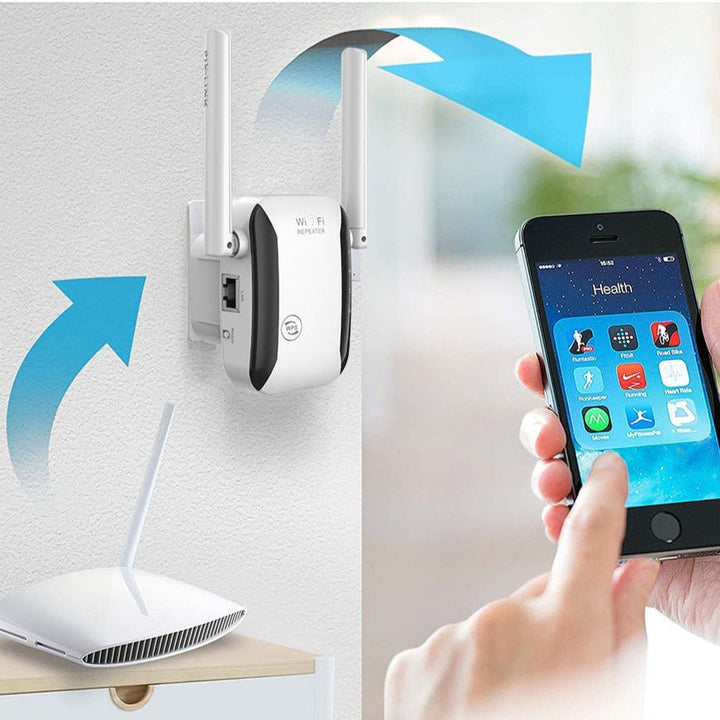 SignalMax - Draadloze WiFi Versterker & Range Extender voor Stabiel Internet Thuis & Kantoor