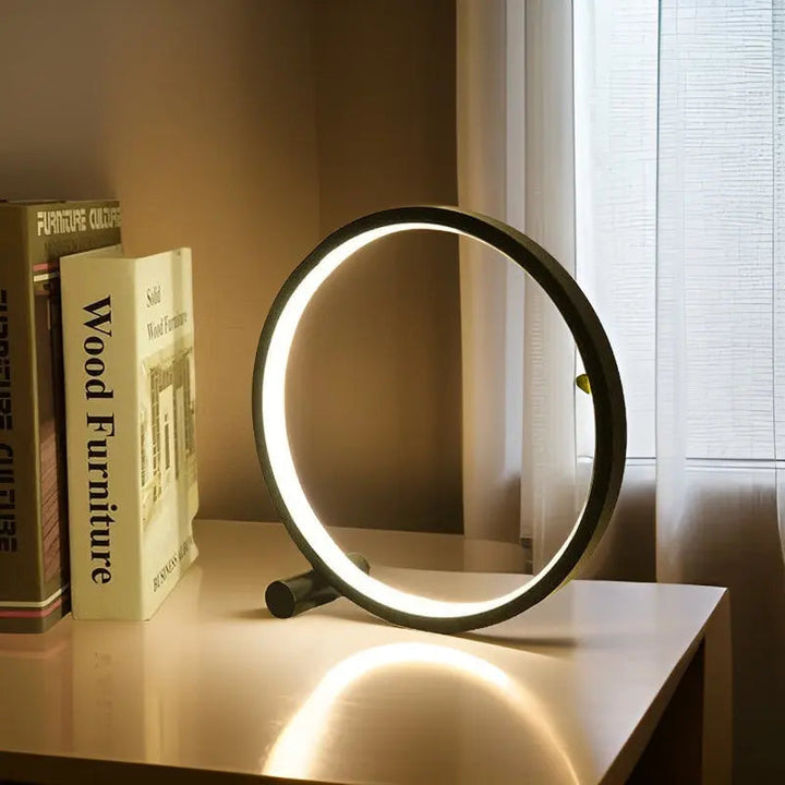 LumoLite - Minimalistische LED Tafellamp Met Dimbaar Rond Design