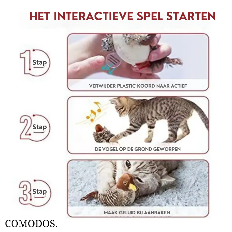 Chirp & Chase™ Vogel Speelgoed | Ontsteek De Jager In Je Huisdier