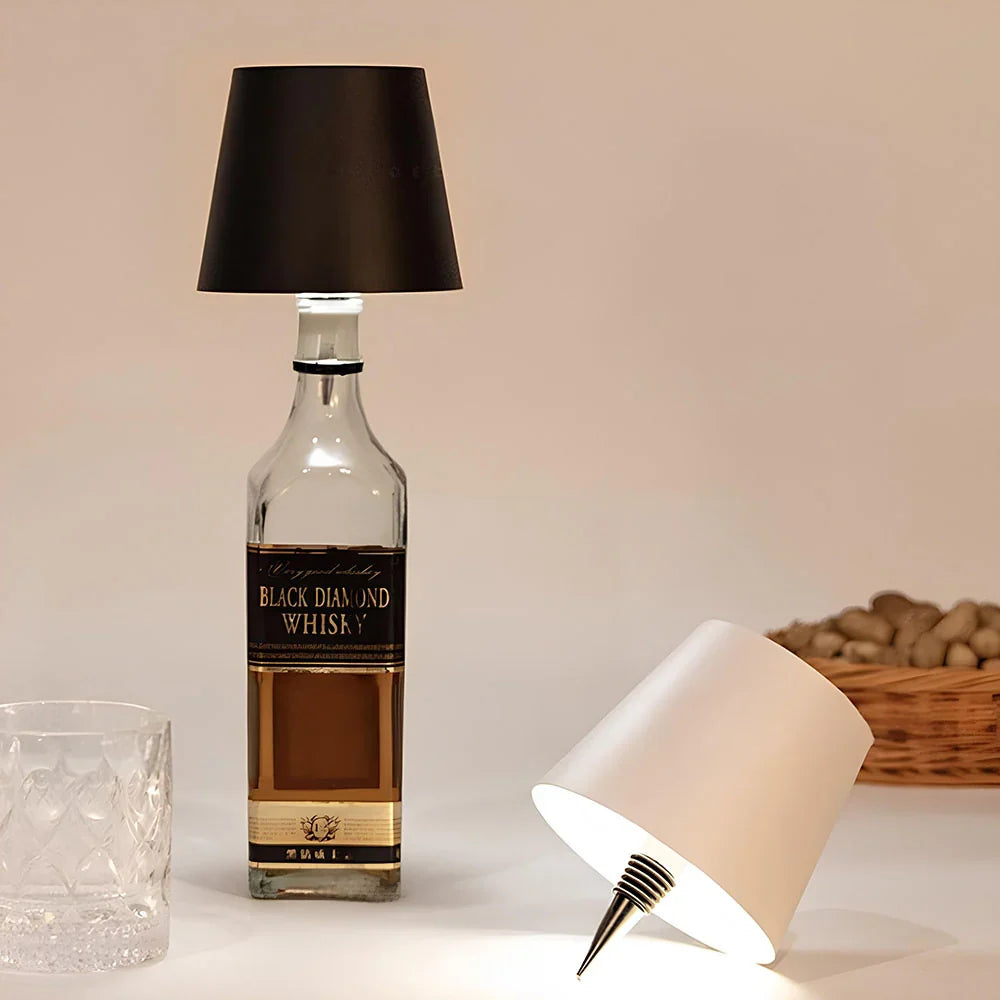 Flessenlamp-adapter, oplaadbare LED