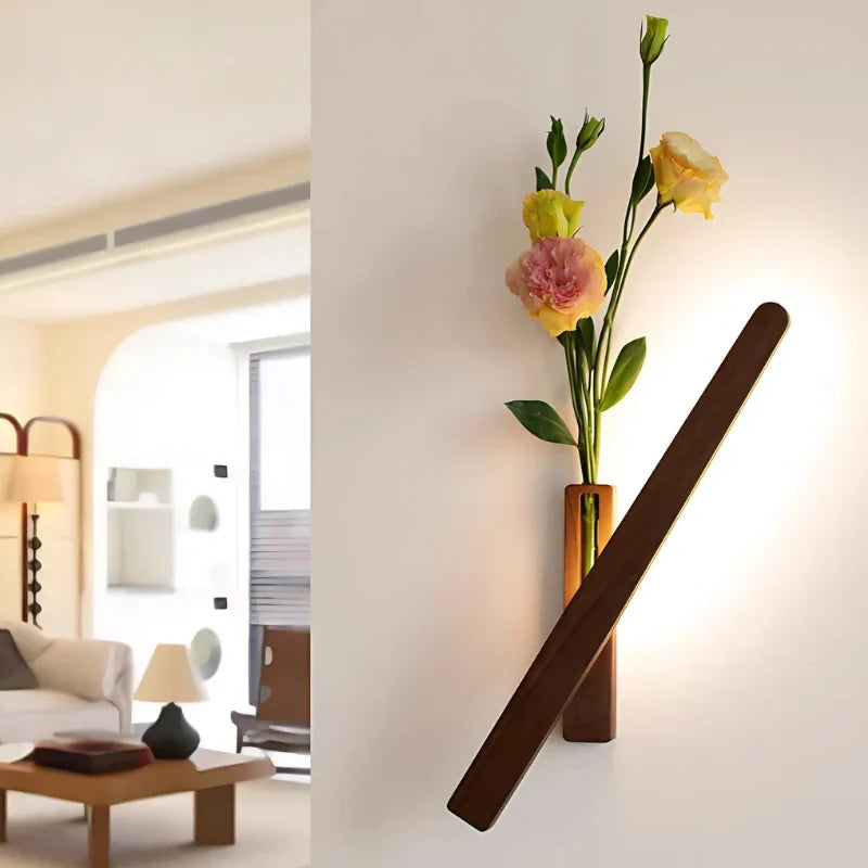 Wandlampen met ingebouwde vaas en instelbare gloed
