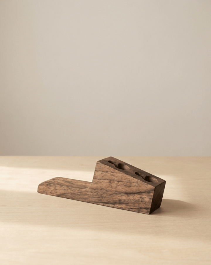 Houten kapstokhaken, set van 4 – minimalistische wandhaken voor hal en badkamer