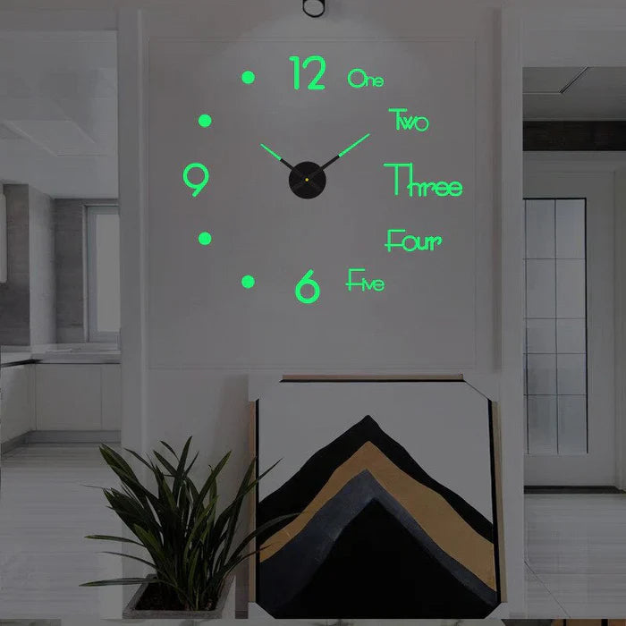 Moderne stille wandklok voor in huis, decoratief ontwerp