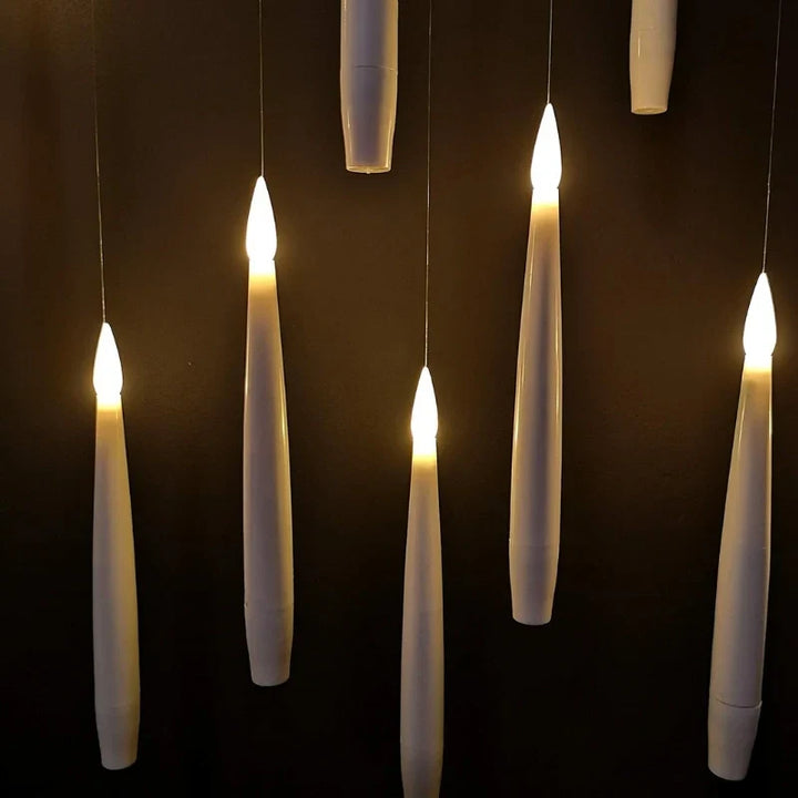 Betoverende set zwevende kaarsen, veilige LED-sfeerverlichting